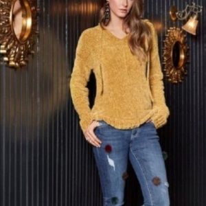 Charlie B Chenille Hooded Sweater